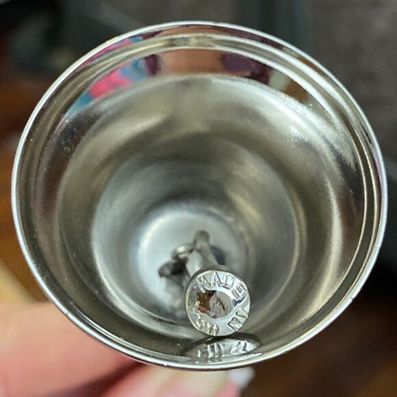 Iowa Hawkeye State Hanging Corn Bell Pewter Vintage Decorative Made in USA - Picture 4 of 9